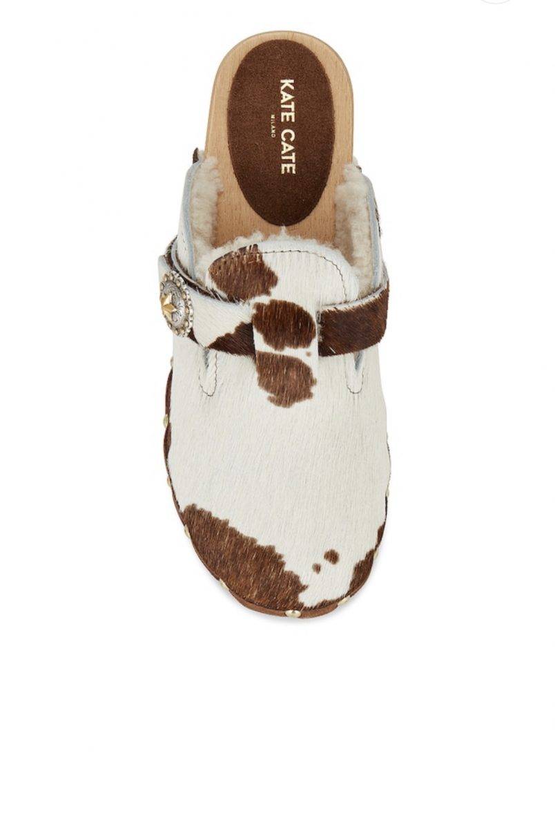 Kate Cate ALLEGRA CLOGS PONY COW Pezzi Unici