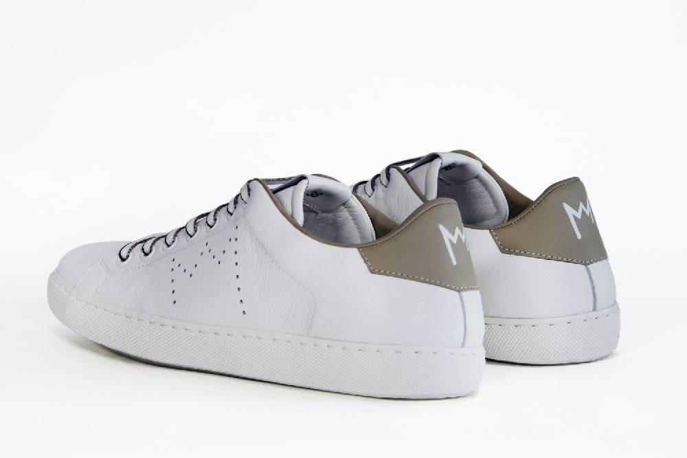 Leather Crown LC06 | Beige & Bianche - Basse - Donna Vendita Economica