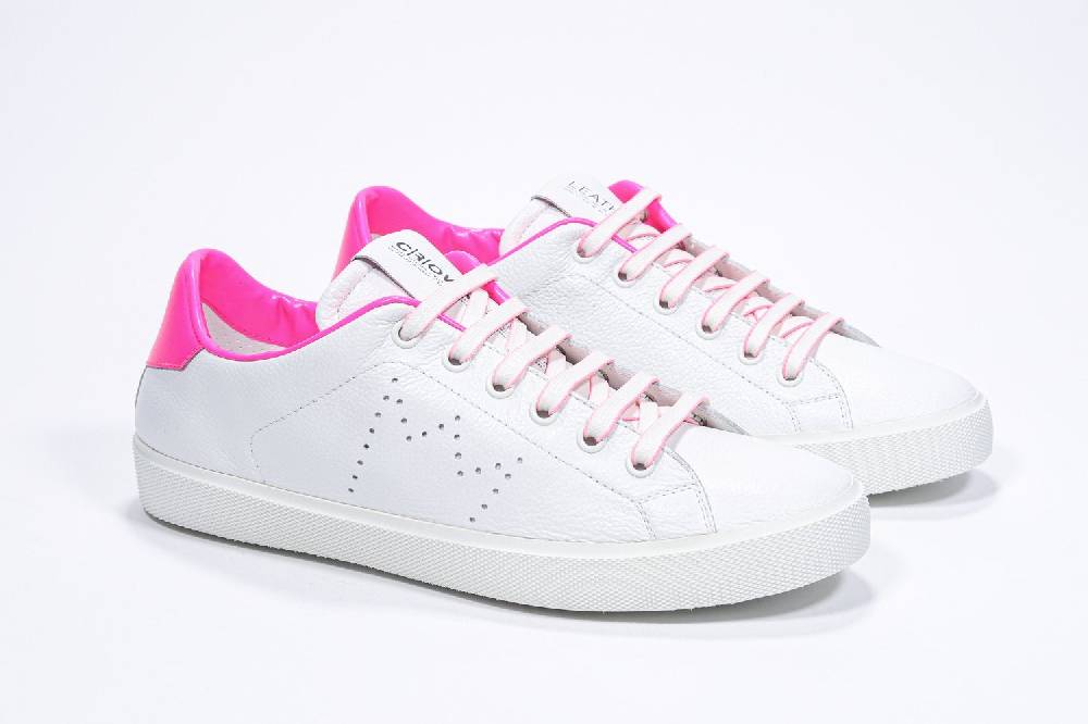 Leather Crown LC06 | Fucsia & Bianche - Basse - Donna In Saldo
