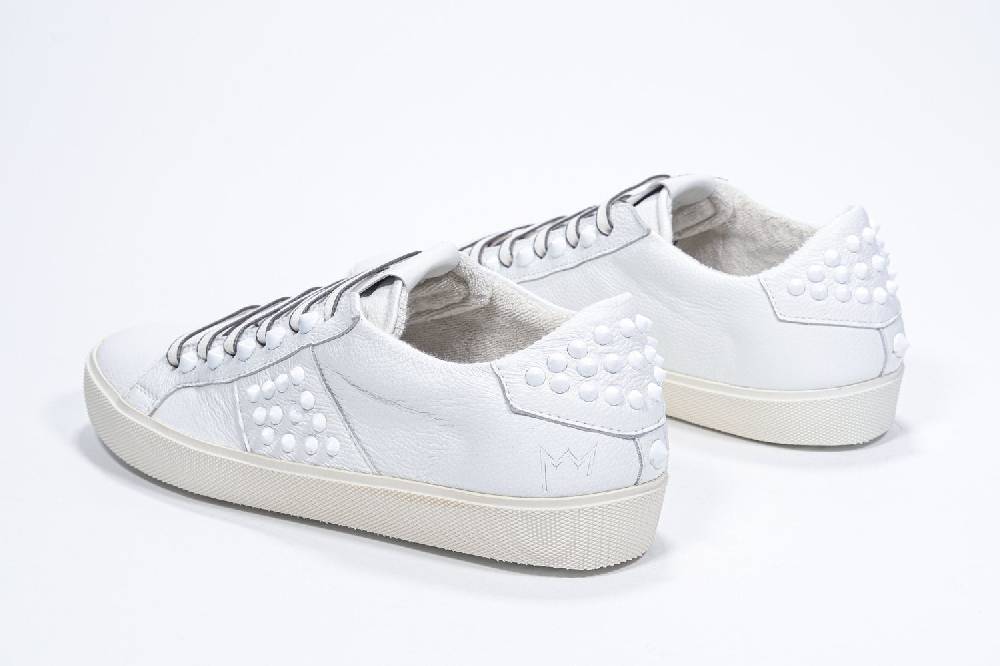 Leather Crown STUDLIGHT | Tutto bianco - BASSE - Donna Qualità Garantita