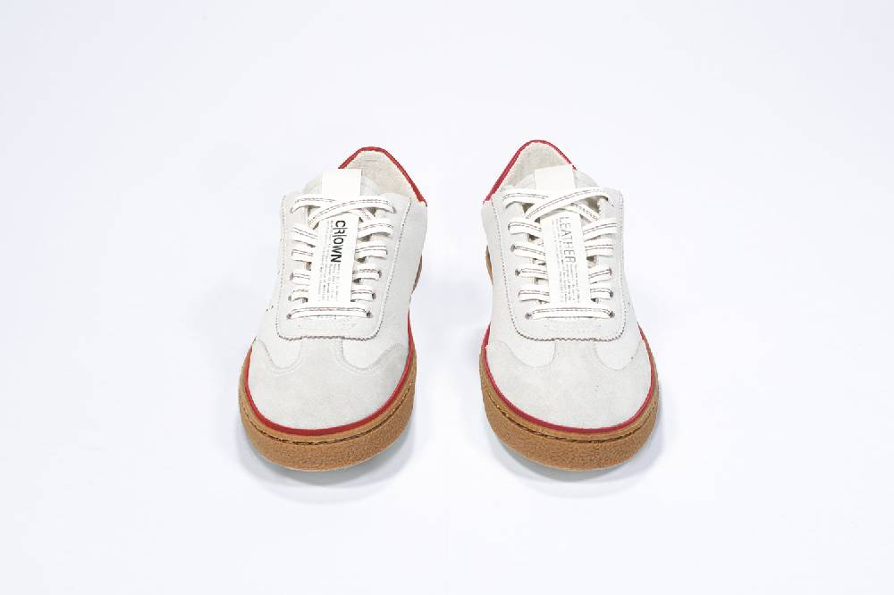 Leather Crown MODEL T | Retro Red - BASSE - Uomo Vendita Calda