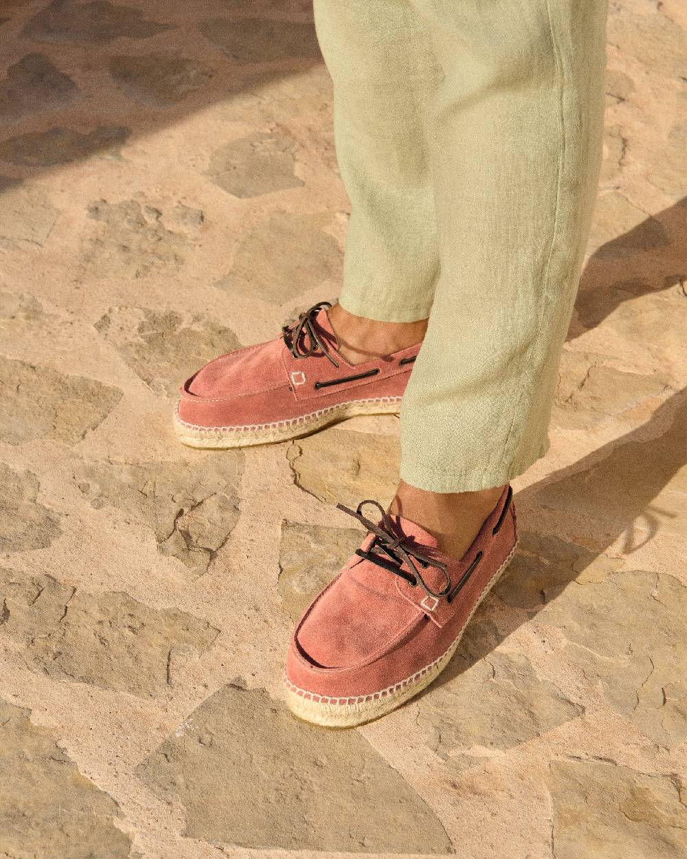 Manebí Suede Boat-Shoes Espadrilles - Hamptons Terracotta I Più Venduti