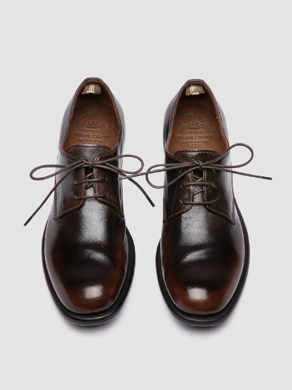 Officine Creative CALIXTE 068 Derby in Pelle Marrone Online