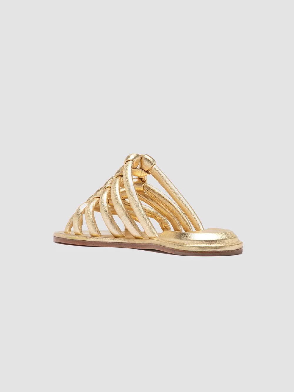 Officine Creative CYBILLE 016 Sandali Slide in Pelle Oro Online