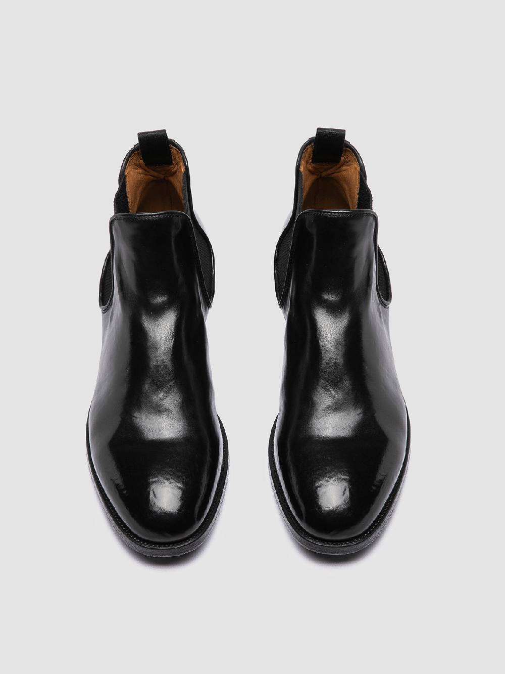 Officine Creative VANDERBILT CAOU 012 Stivali Neri in Pelle Soddisfazione Garantita