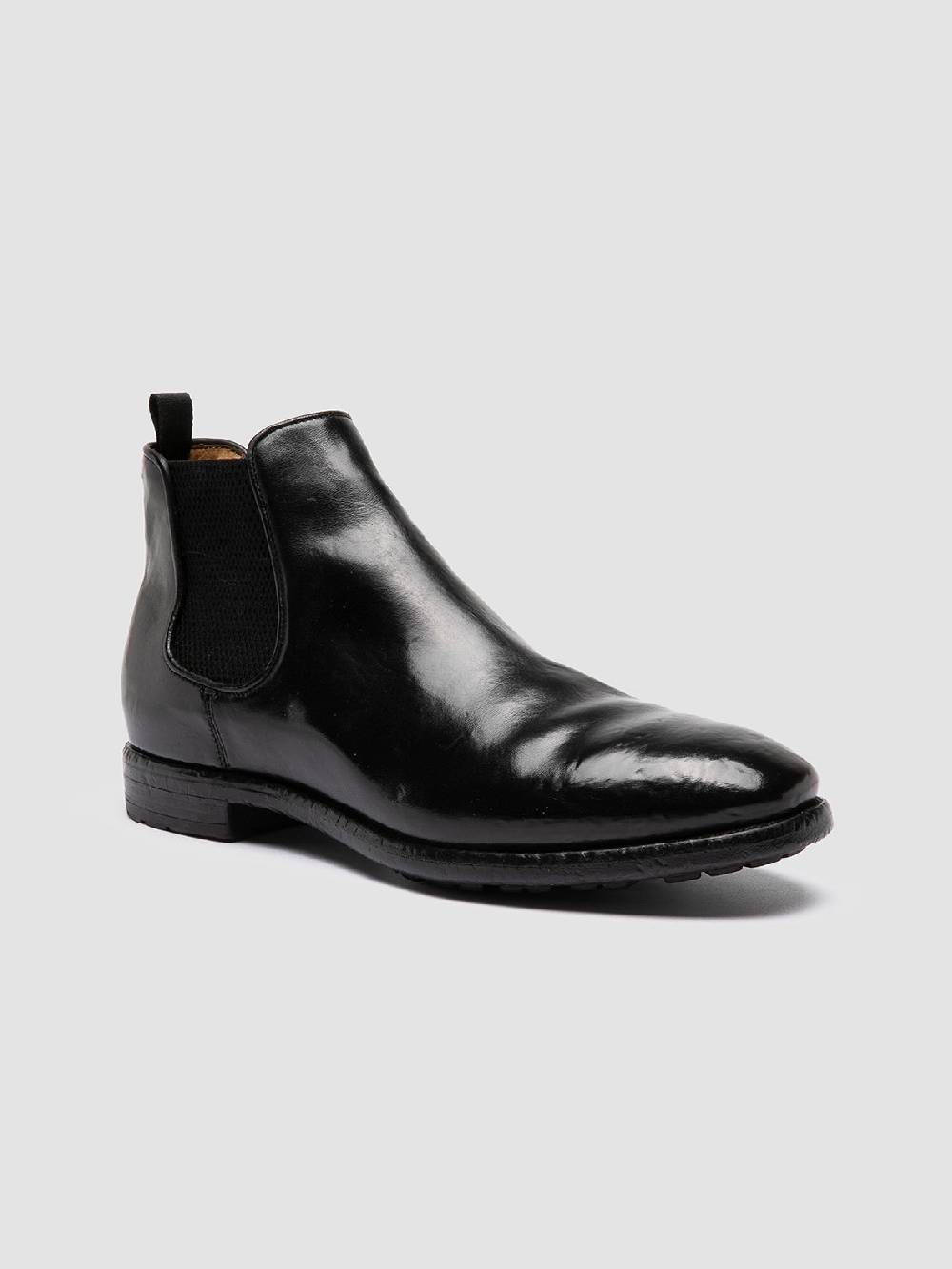 Officine Creative PRINCE 617 Stivaletti Chelsea in Pelle Nera Italia