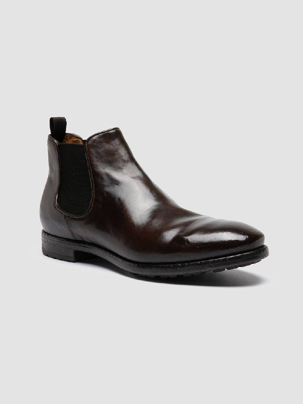 Officine Creative PRINCE 617 Stivaletti Chelsea in Pelle Marrone 2025