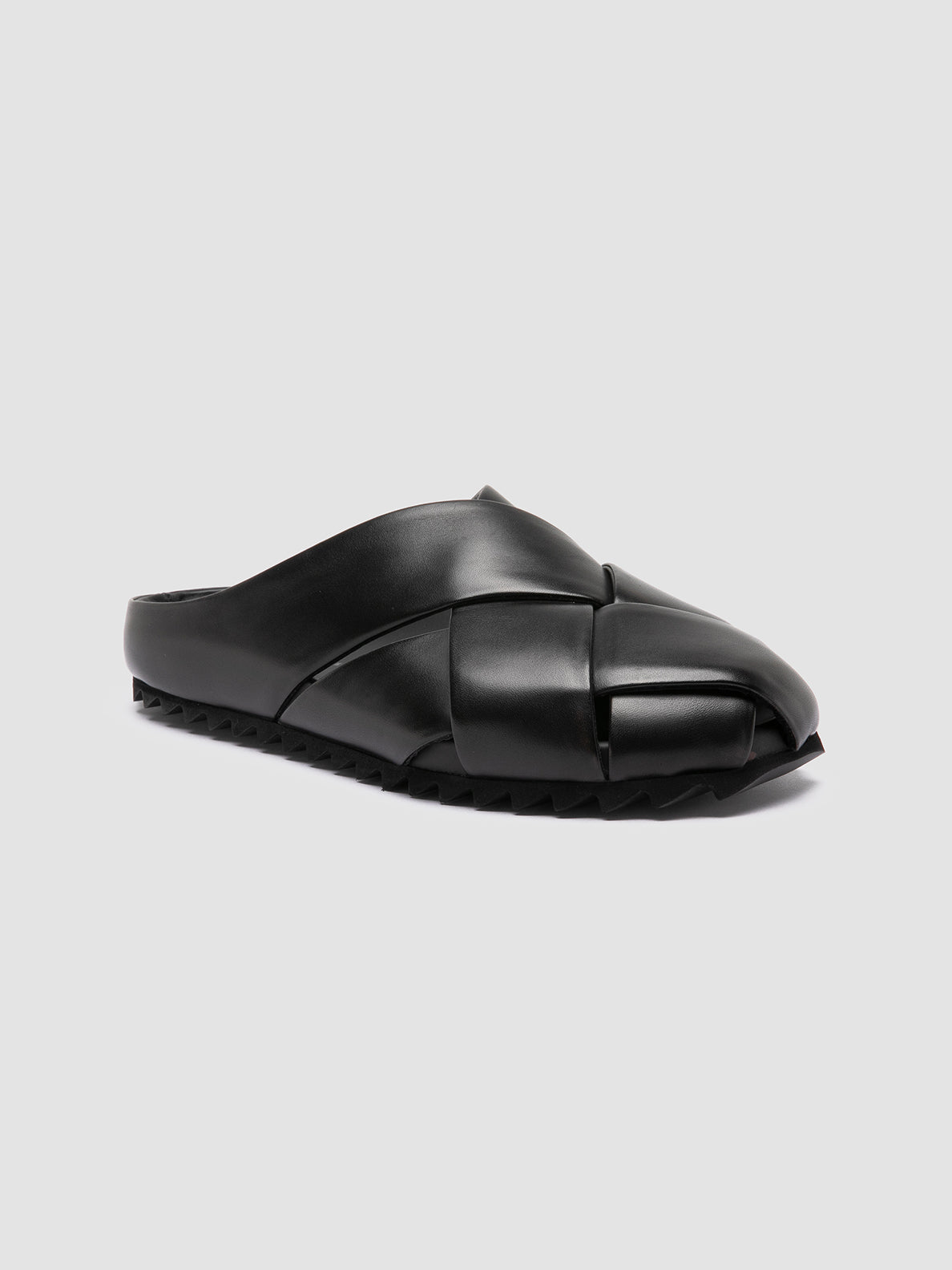 Officine Creative PELAGIE 018 Sandali Sabot in Pelle Nera Convenienza
