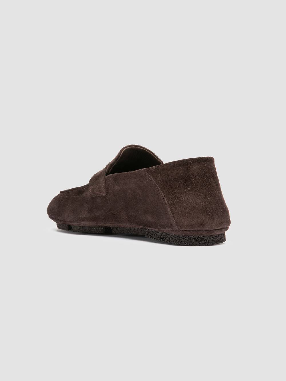 Officine Creative C-SIDE 001 Mocassini in Pelle Scamosciata Marrone Italy