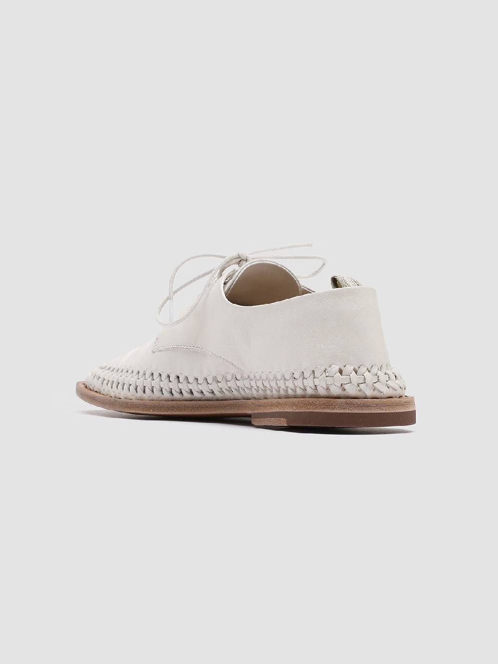 Officine Creative MABELLE 001 Derby in Nappa Bianca Prezzo Ridotto