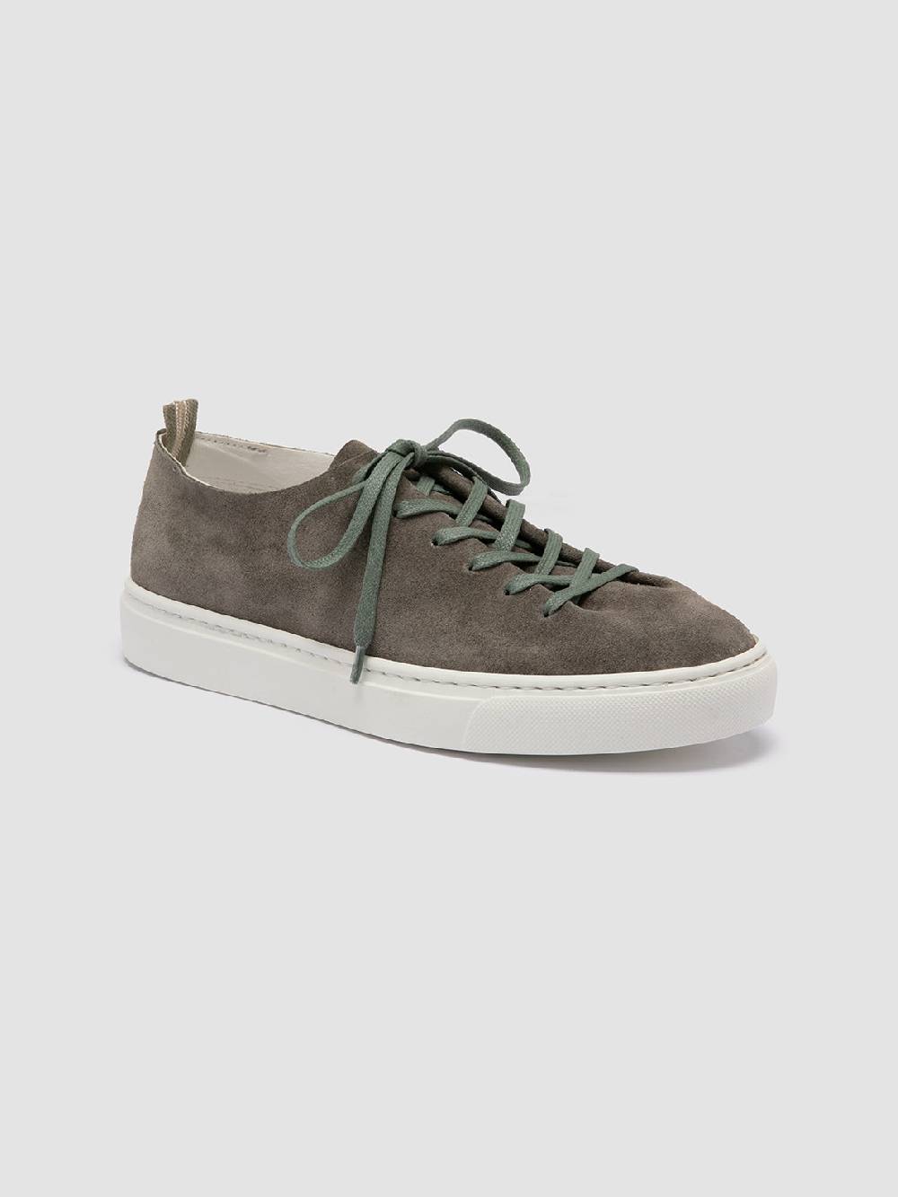 Officine Creative LEGGERA 100 Sneakers Basse in Pelle Scamosciata Verde Offerte