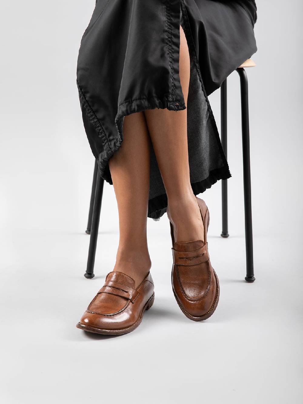 Officine Creative LEXIKON 516 Mocassini in Pelle Nera Vendita