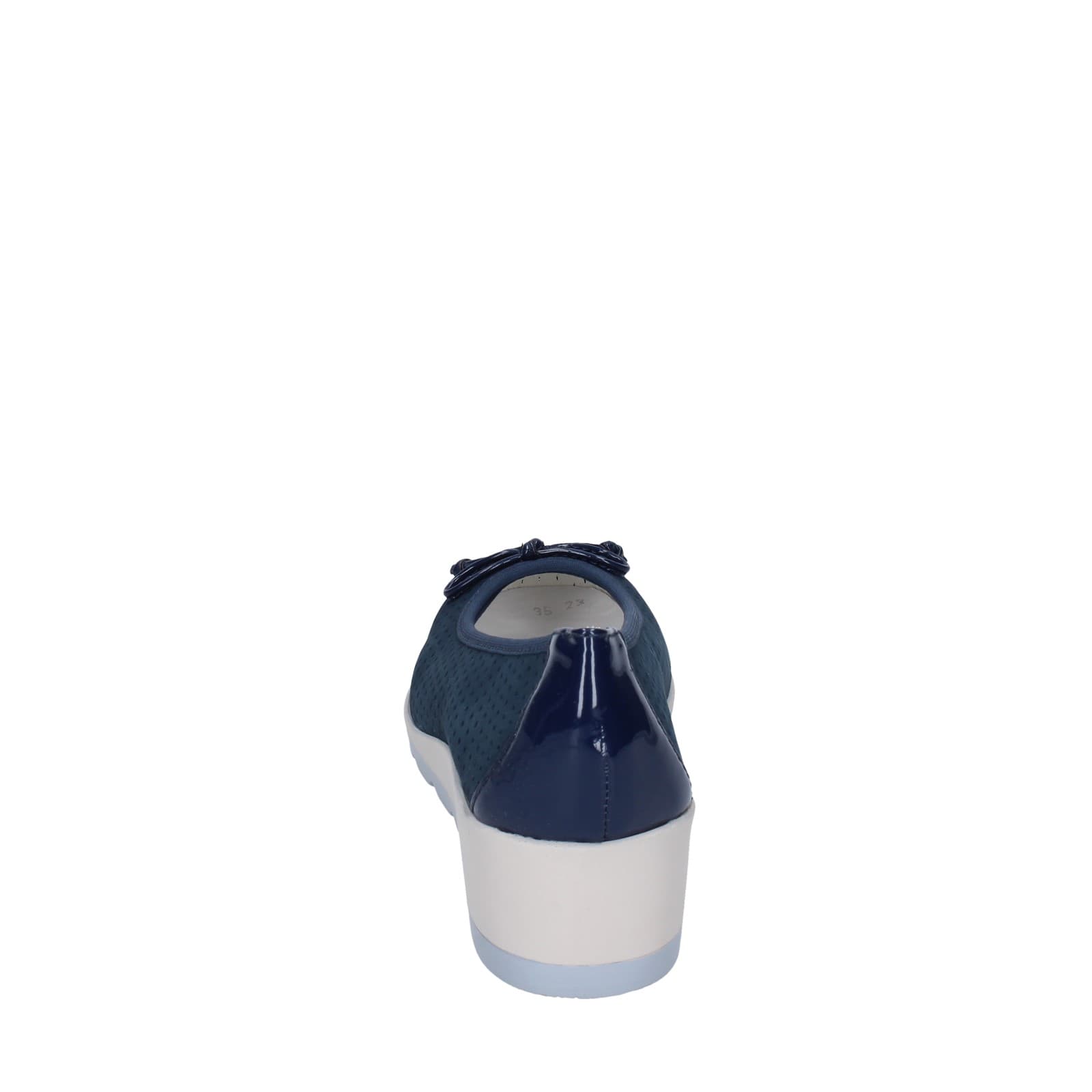 scarpe donna IO DONNA ballerine blu pelle scamosciata EZ42 Economico