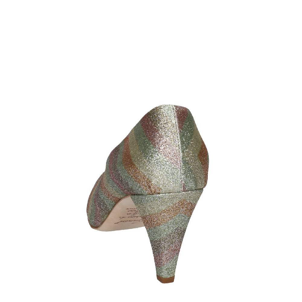 scarpe donna ANNIEL decollete oro glitter EX224 Sottocosto