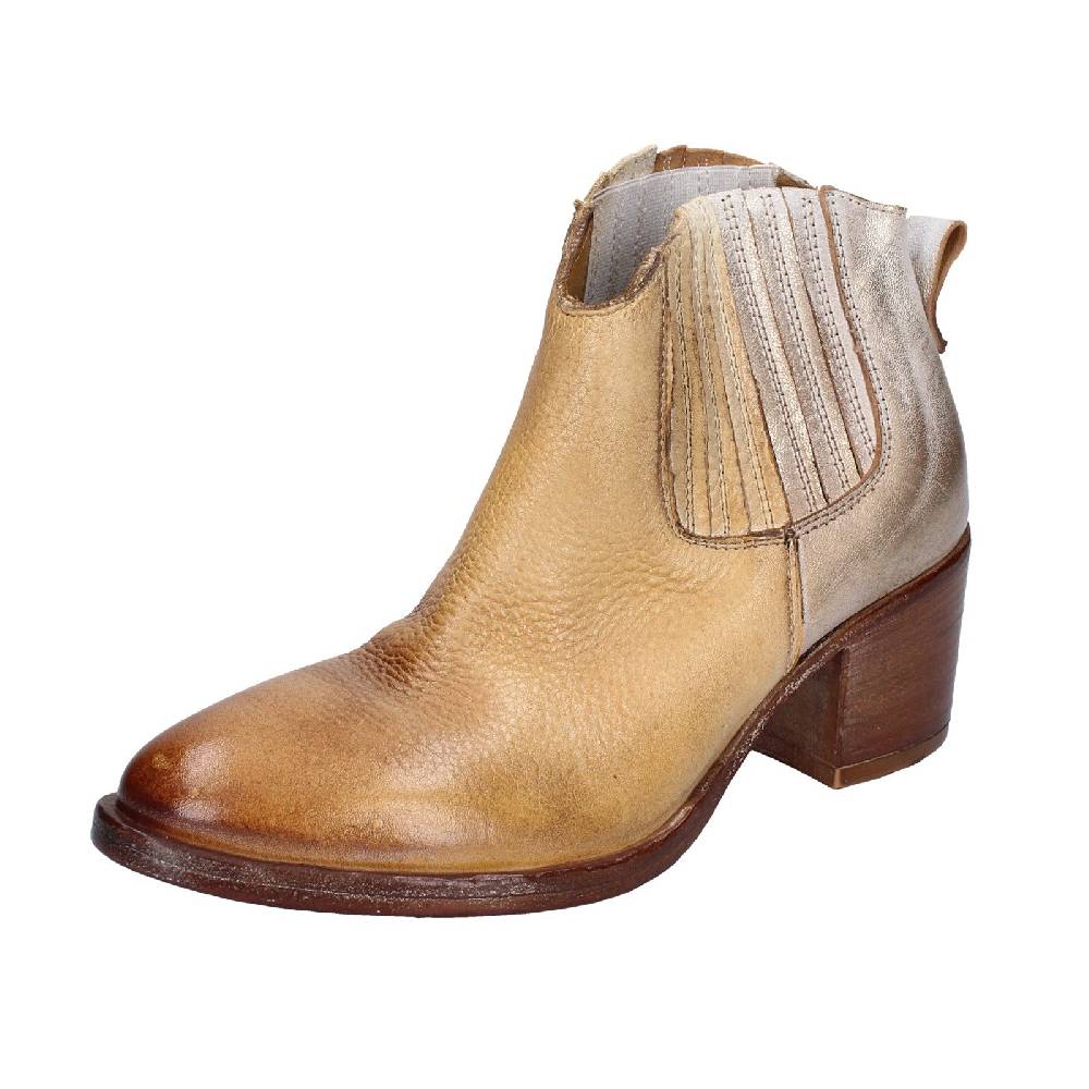 scarpe donna MOMA stivaletti marrone pelle 33403B VINTAGE EX402