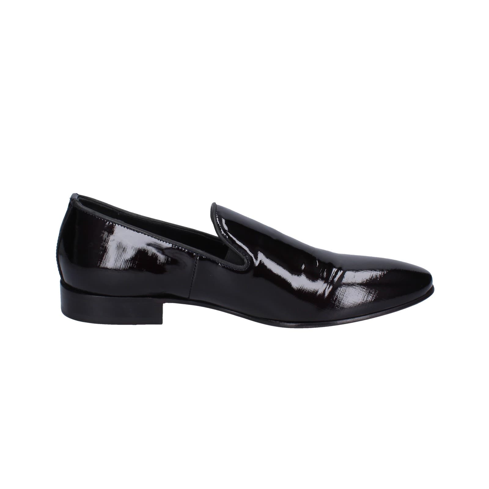 scarpe uomo EVEET mocassini nero vernice EZ238 Spedizione Gratuita