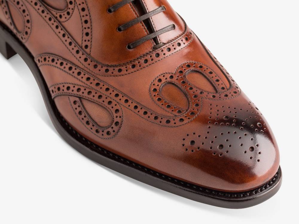 Paolo Sartori Oxford in Antiqued Cognac Leather Oxford in pelle Anticata Cognac Hotsell