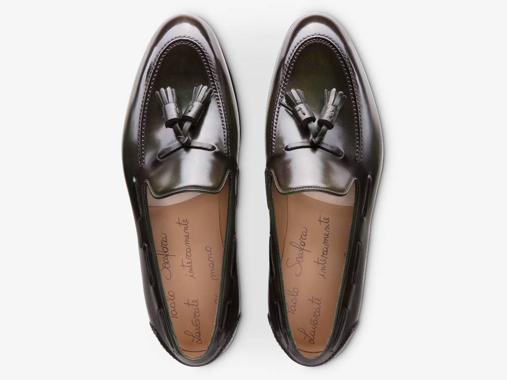 Paolo Sartori Art.562 Mocassino in pelle Anticata Oliva 2025