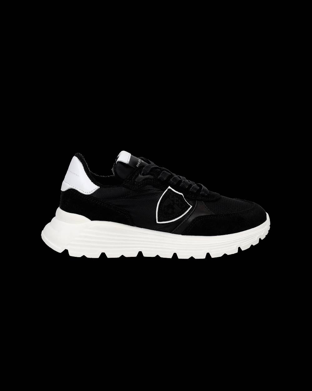 Philippe Model Sneakers Antibes basse da Bambini Nere in Tessuto Tecnico Saldi