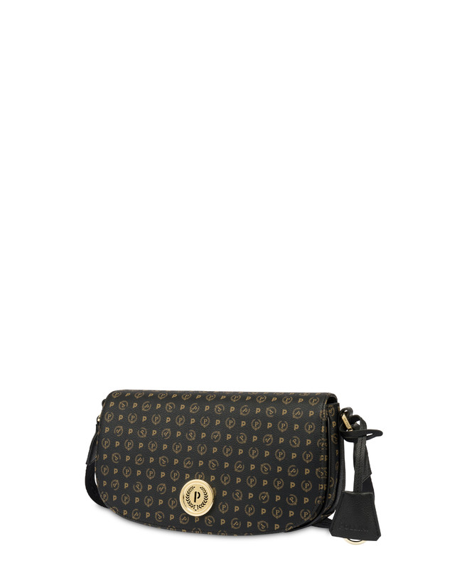 Pollini Borsa A Tracolla Heritage Pvc Nero/nero Shopping Online