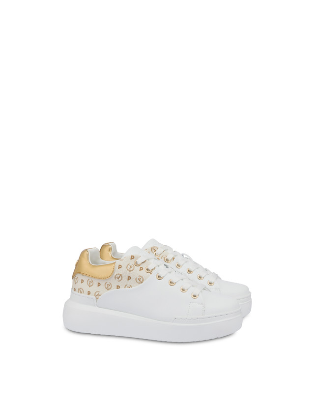 Pollini Sneakers Carrie Heritage Avorio/bianco/oro Spedizione Gratuita