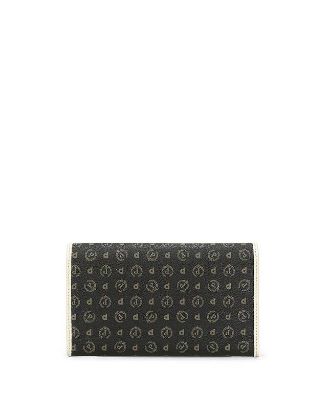 Pollini Portafoglio Heritage Logo Classic Nero/avorio Economico