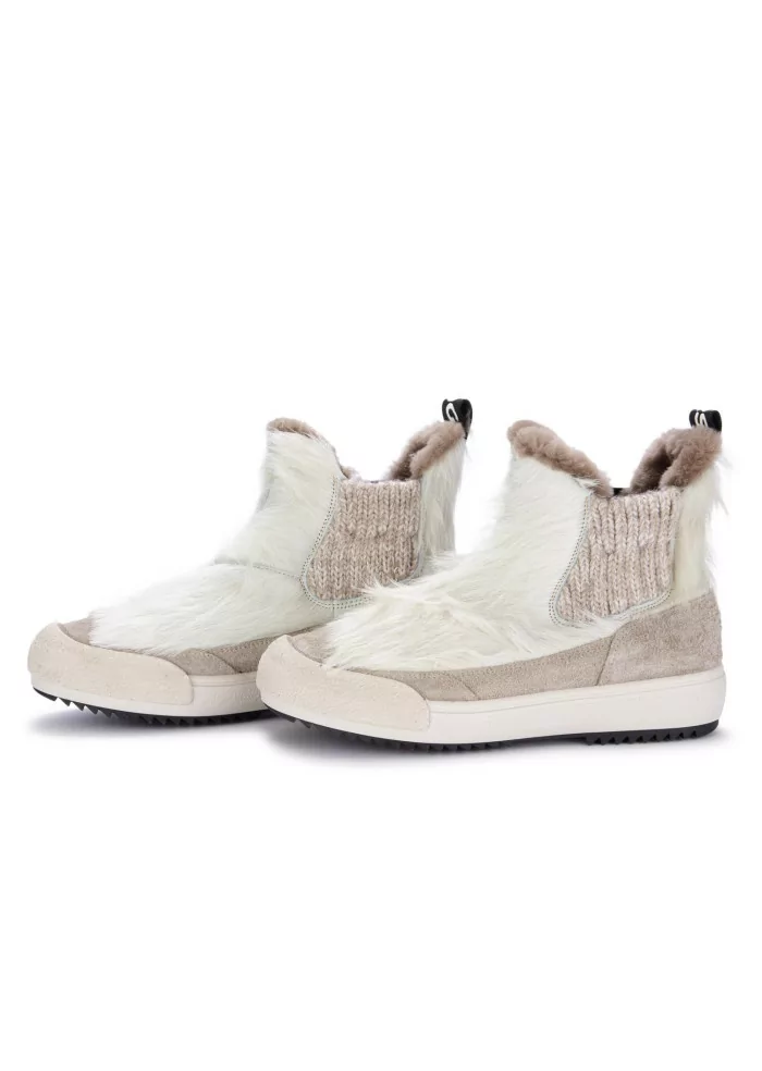 BNG REAL SHOES | CHELSEA LA YETI BEATLES BIANCO TAUPE Promozione