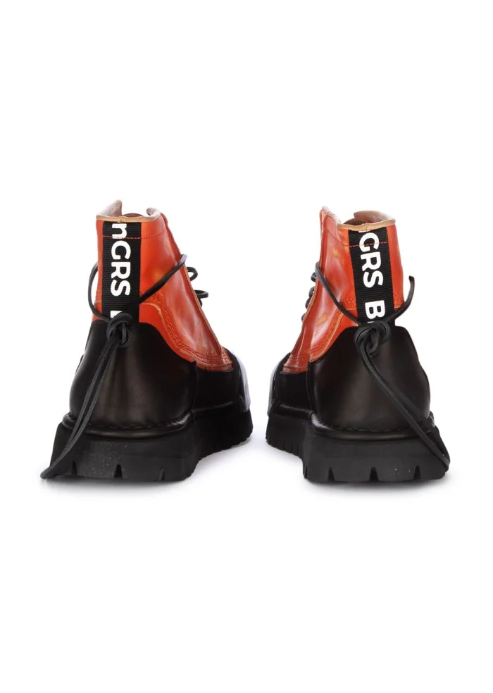 BNG REAL SHOES | SNEAKERS ALTE LA BIKER ARANCIONE NERO Offerte