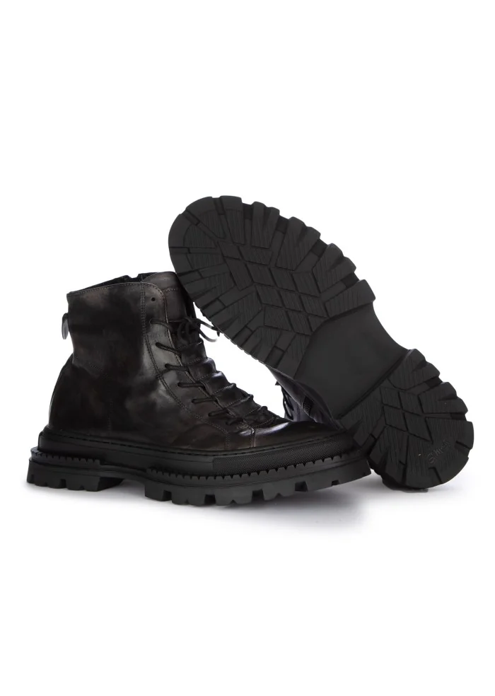 PAWELK'S | STIVALETTI ALLACCIATI CRUST CARBON NERO GRIGIO Negozio