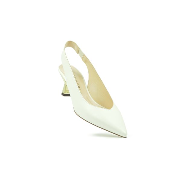Prosperine Sandalo da Donna in Nappa con Tacco Laccato Oro Novità