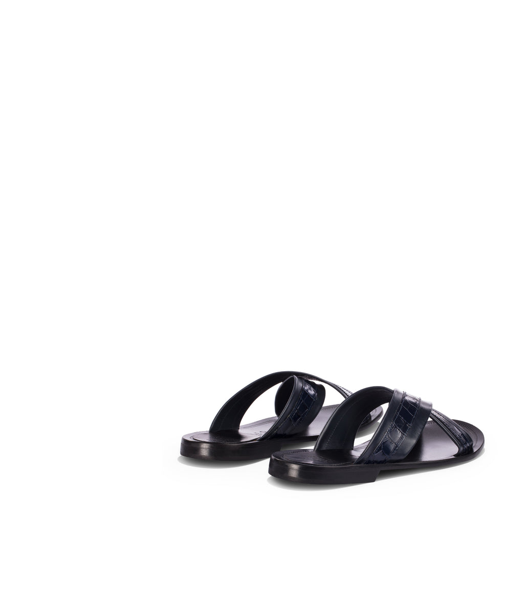 Loriblu Sandali in pelle blu scuro Novità