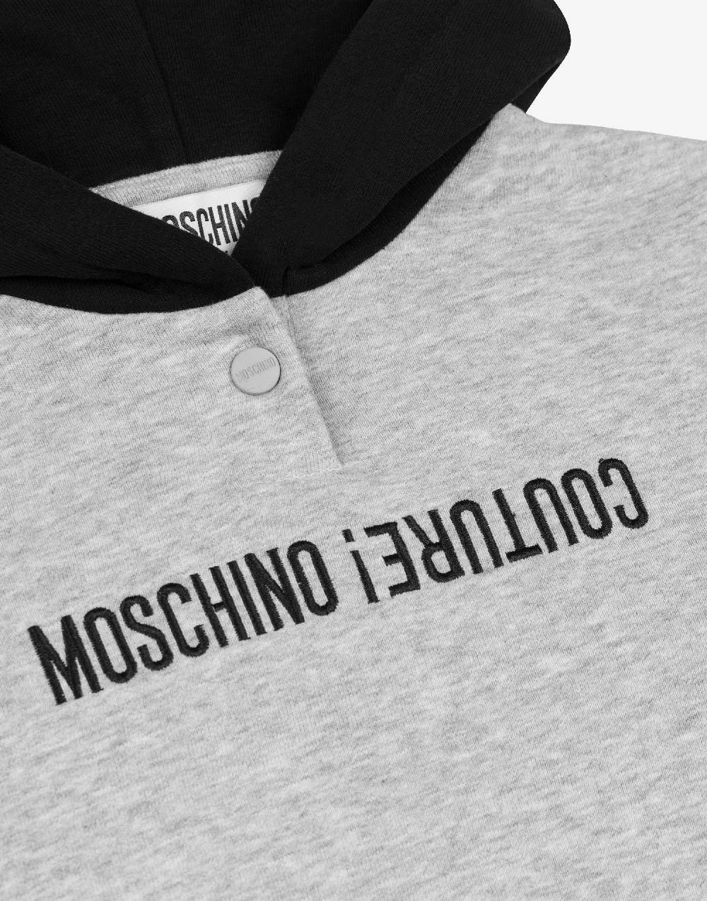 Love Moschino Felpa con cappuccio Upside Down Logo Nuovo