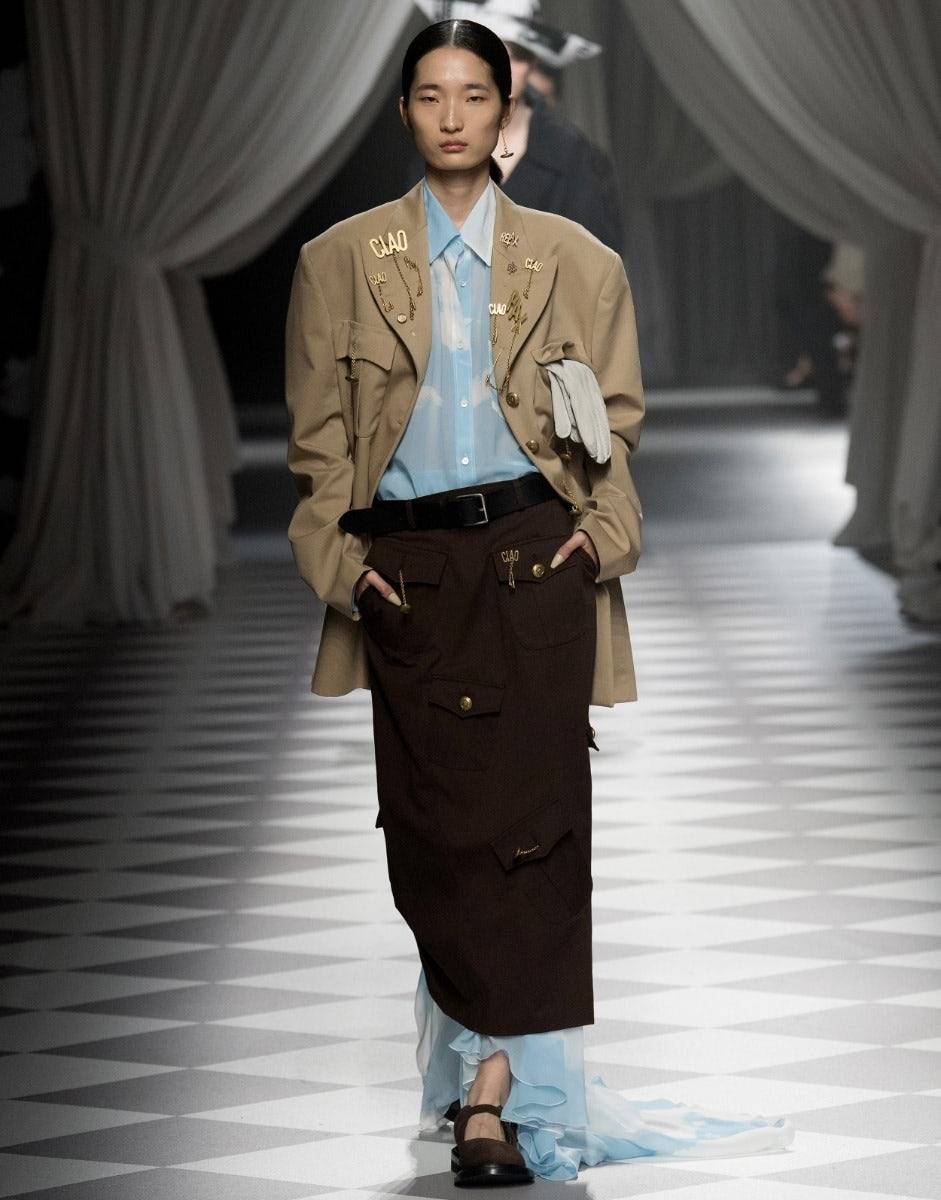 Love Moschino Gonna in gabardina Military Twist Affare Del Giorno