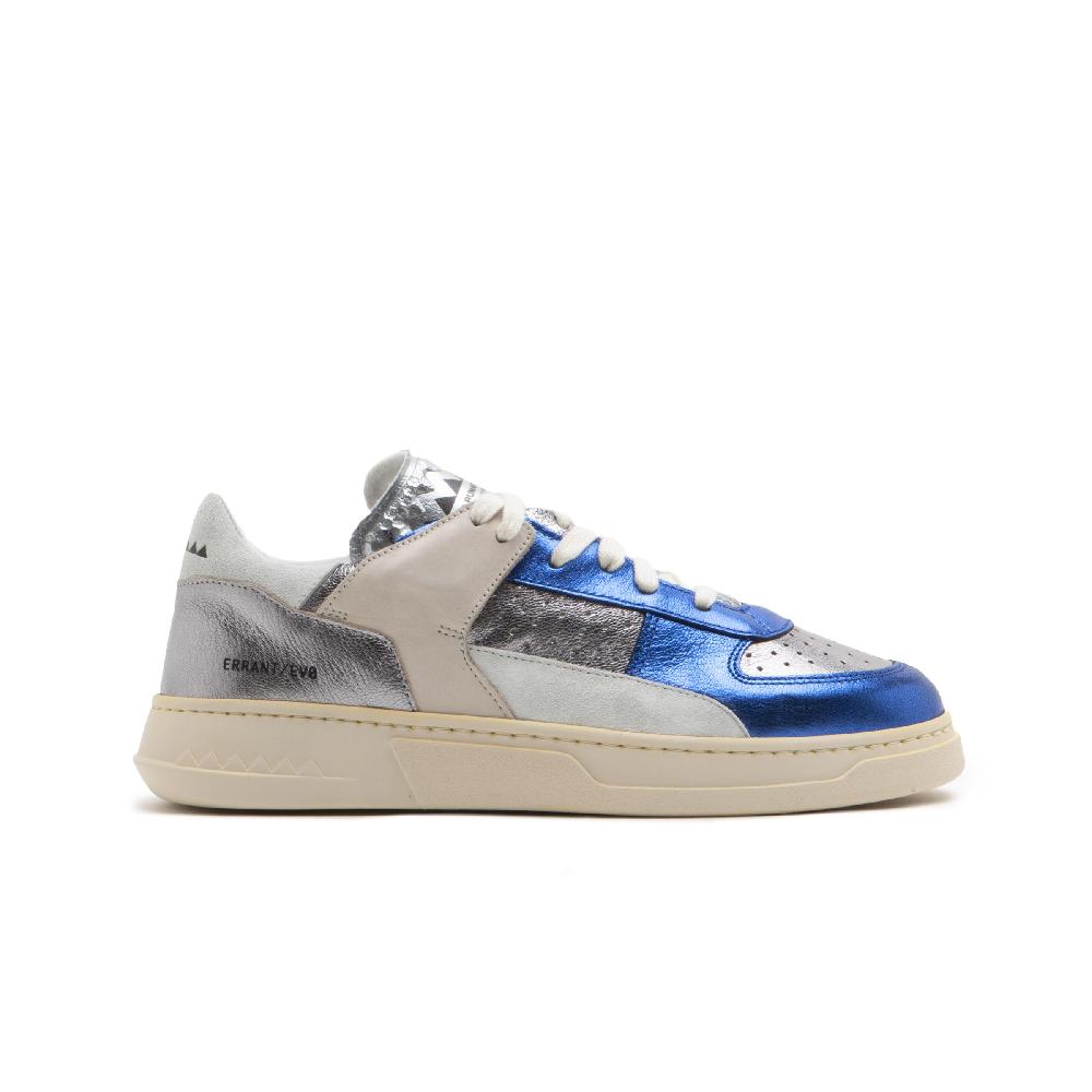 RUN OF Key sneakers in pelle colorata metallizzata e pelle scamosciata Acquista Ora