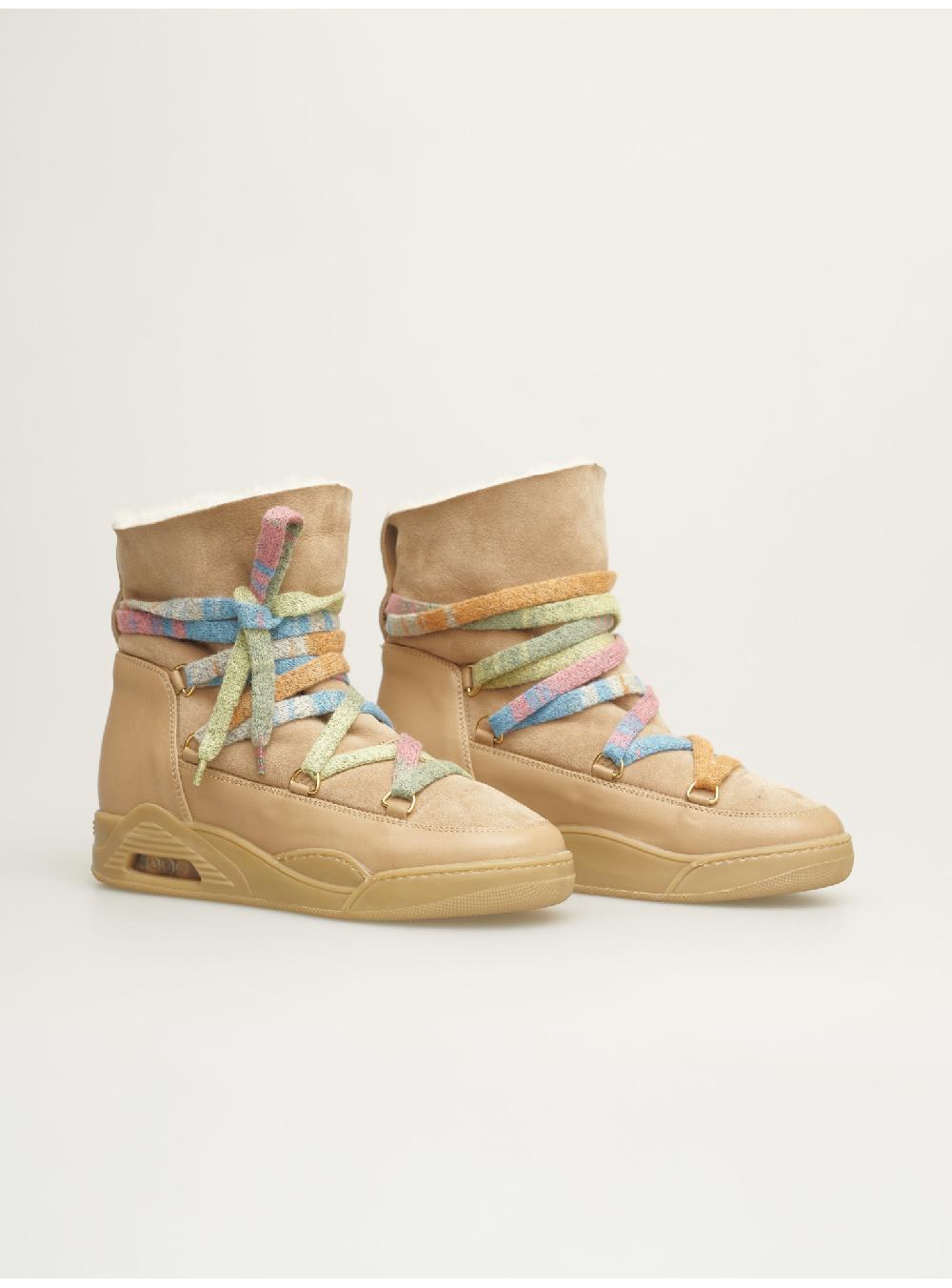 Serafini boots donna in shearling scamosciato Serafini Shop Offerte