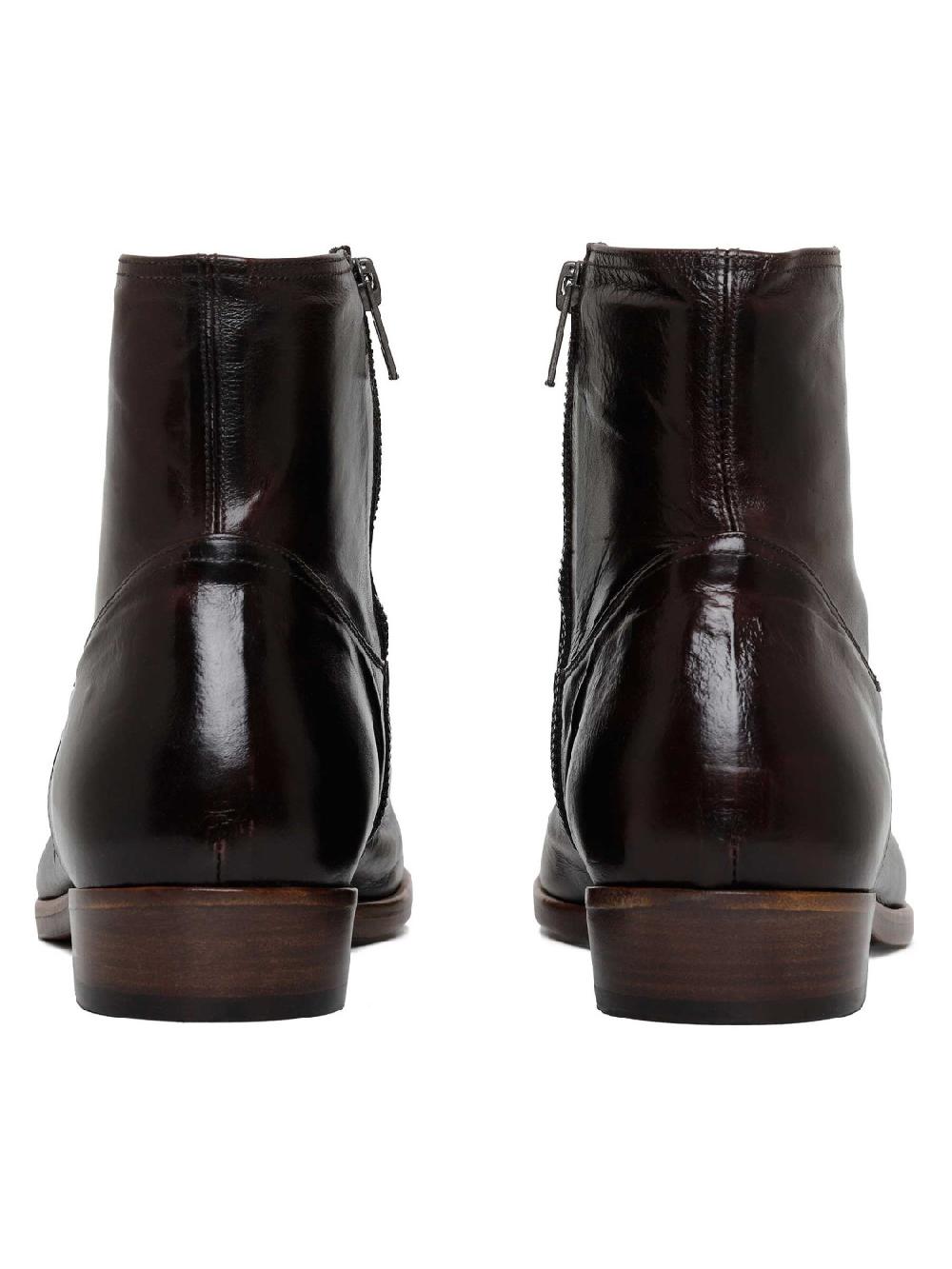 Silvano Sassetti Stivaletti in jagger marrone scuro Sconto