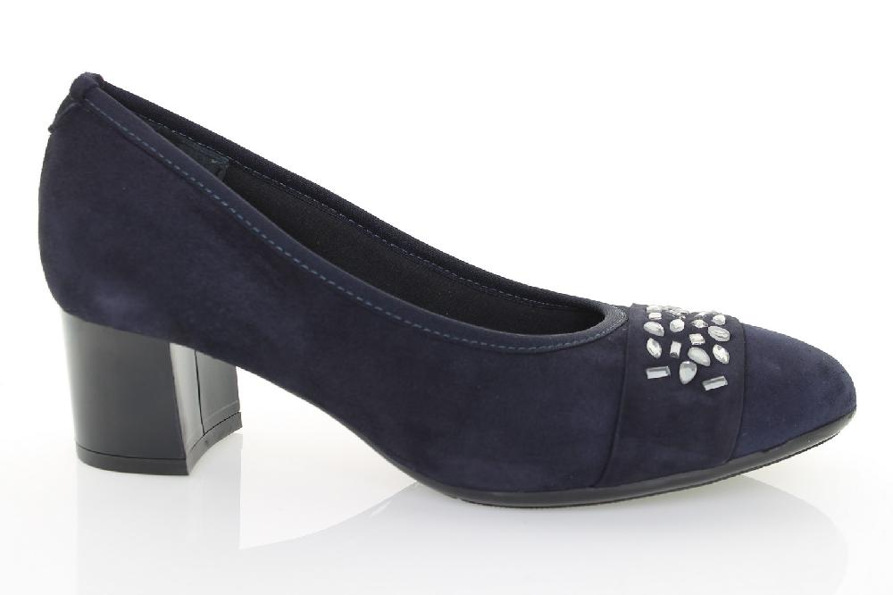 Soffice Sogno Décolleté in camoscio con strass In Linea