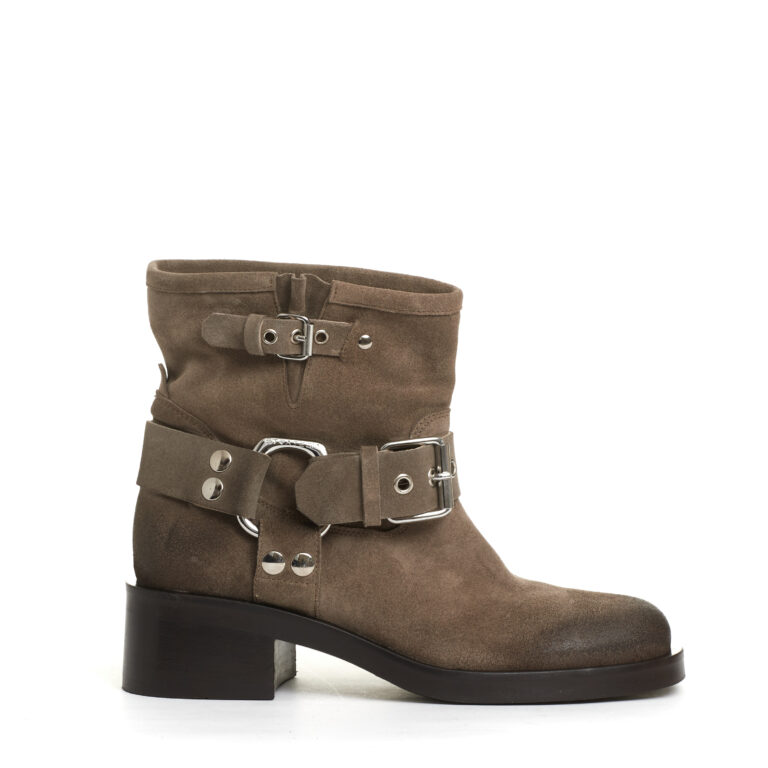 Sorelle Perego biker camoscio tortora Vendita Economica