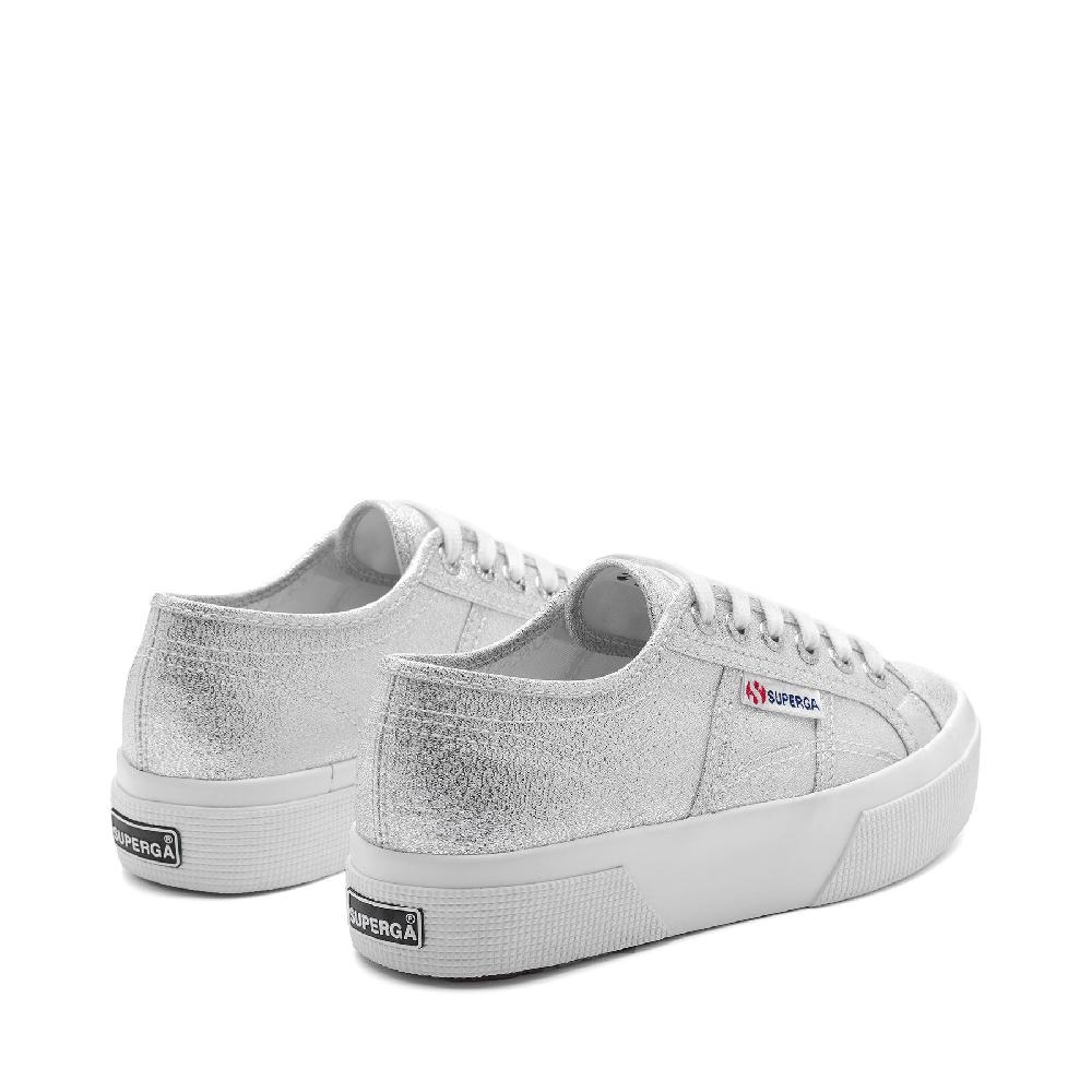 Superga 2740 PLATFORM LAMEGREY SILVER Sconto