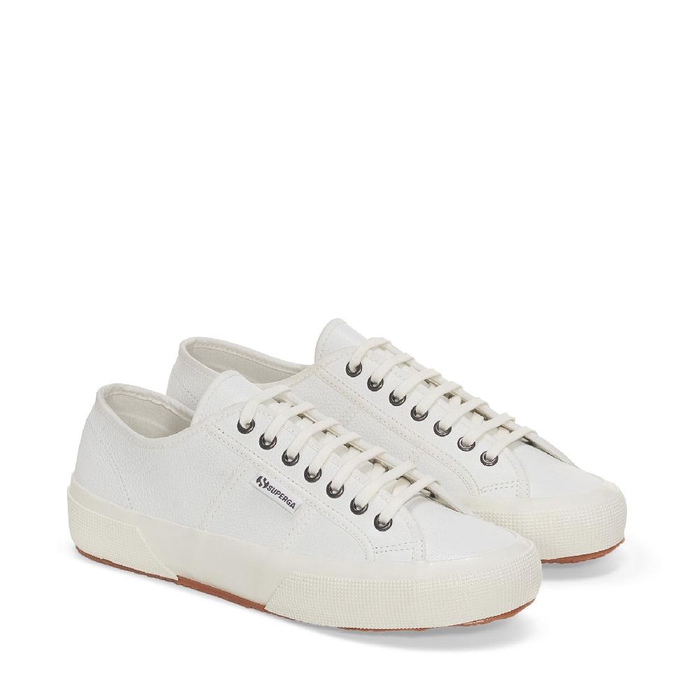 Superga 2750 OG LEATHERWHITE-WHITE AVORIO Moda