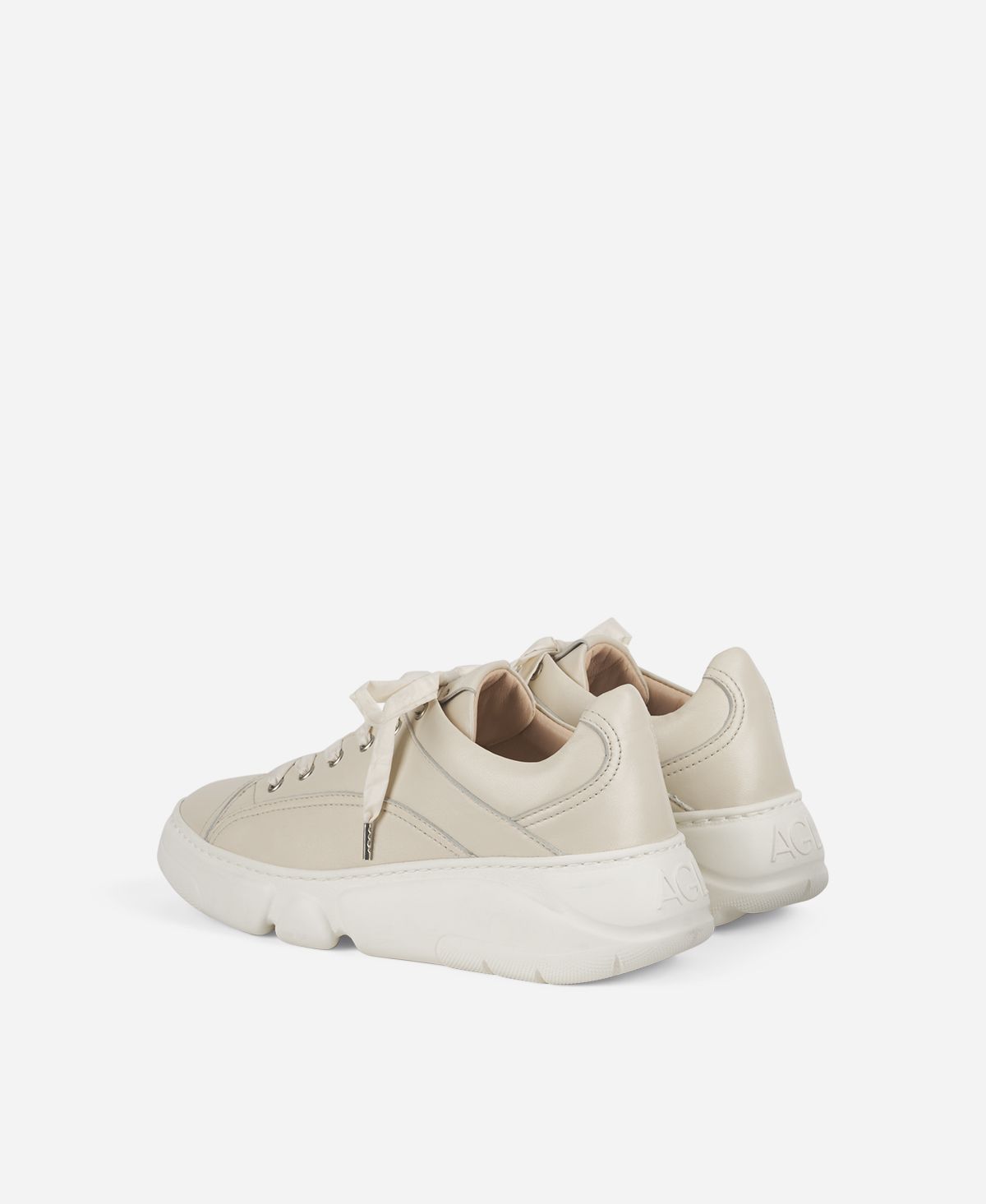 Agl Sneaker con lacci in nylon Avorio Fiona Qualità Garantita