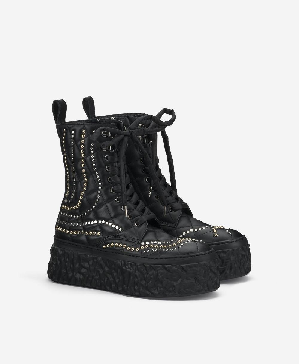 Agl Stivaletto con borchie Nero Magma High Flawed Online