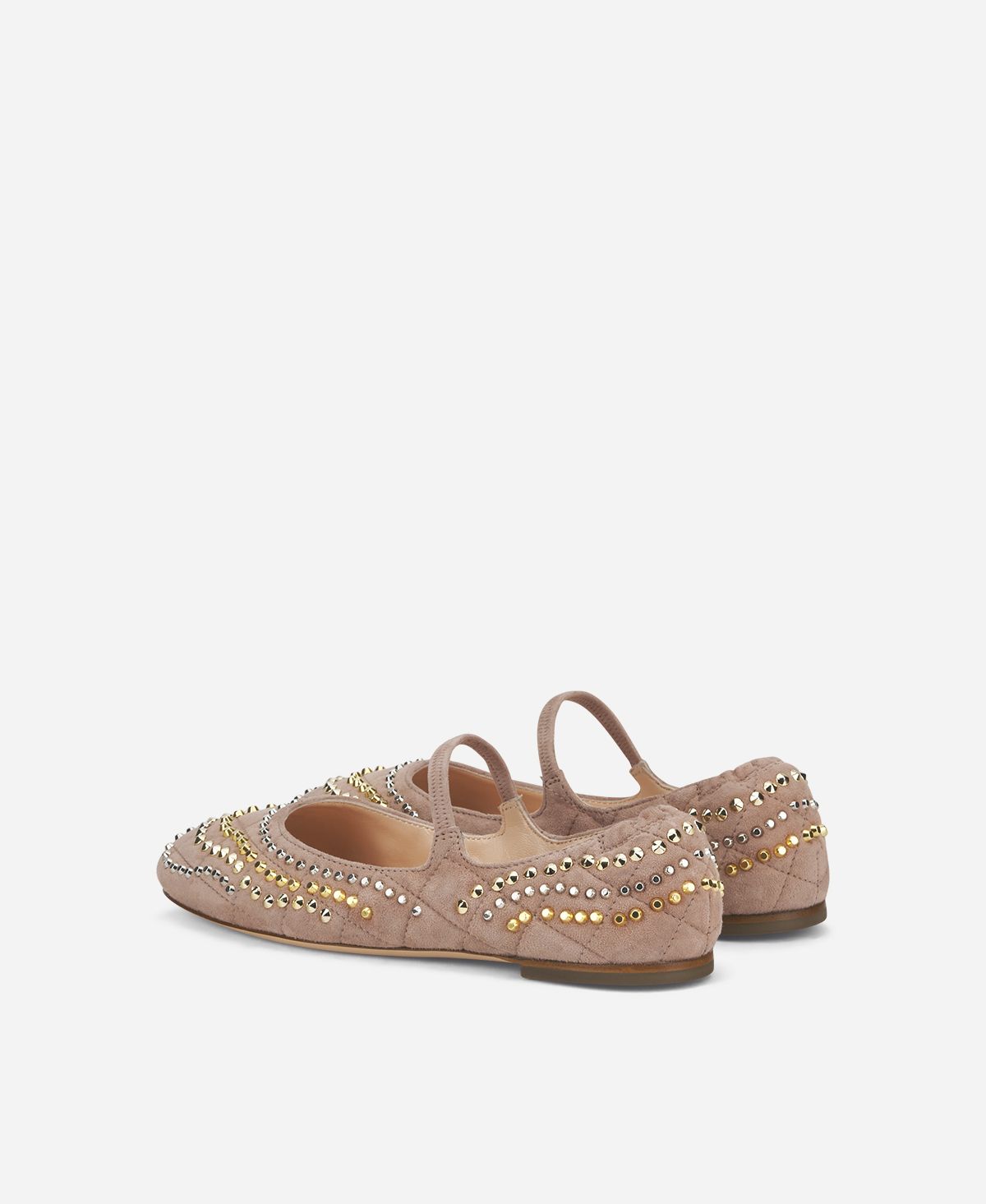Agl Ballerina con borchie Rosa cipria Iris Studs Affare Del Giorno