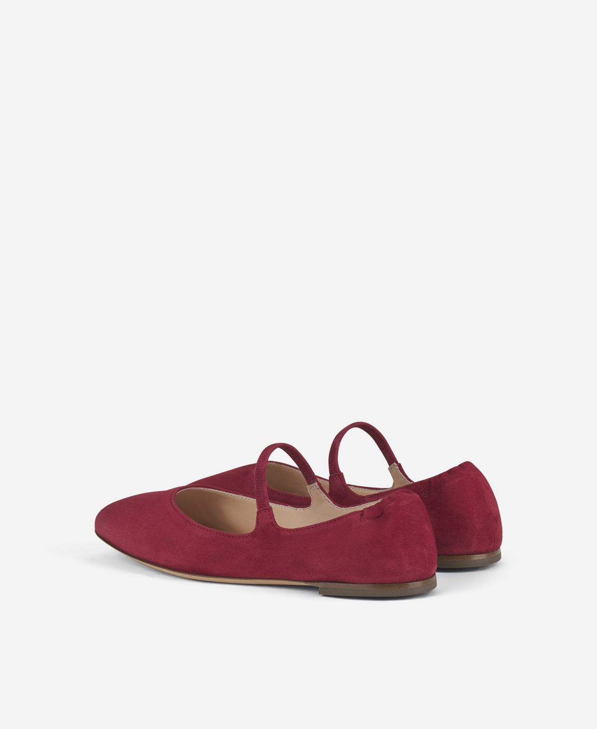 Agl Ballerina in velour Rosso Iris Sottocosto