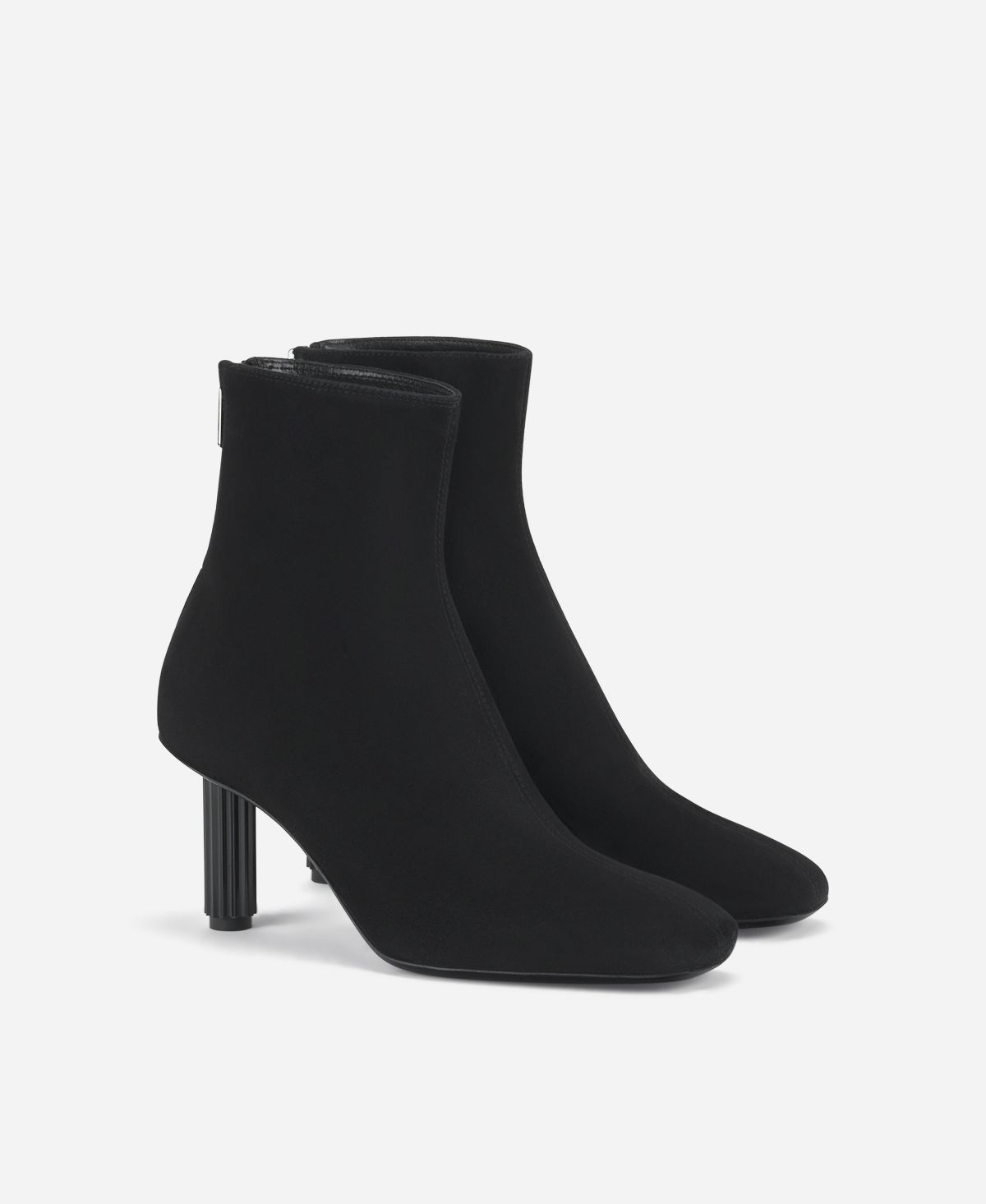 Agl Stivaletto in velour con tacco Nero Dorica Q Bootie Vendite Flash
