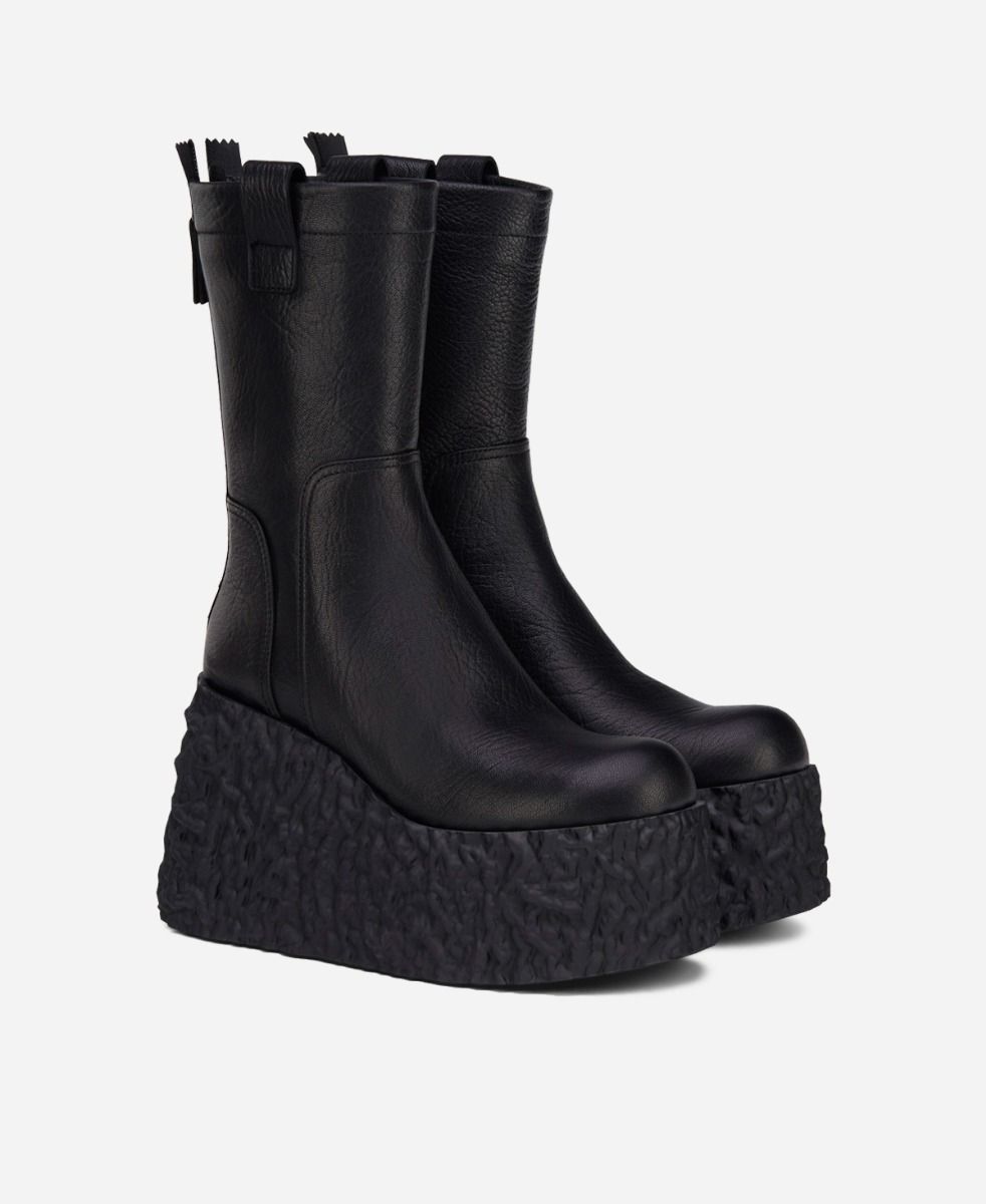 Agl Stivaletto in pelle Nero LAVA BOOTIE Consegna Veloce