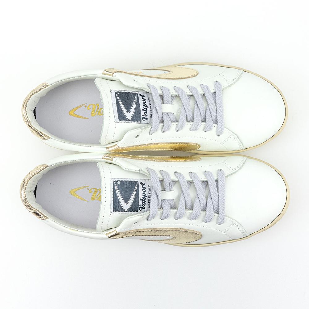 Valsport Tournament Classic Metal Leather Bianco Oro Laminato Sottocosto