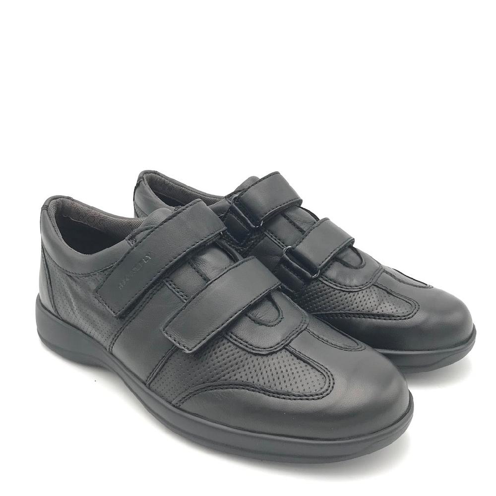 Zulian Calzature Scarpa strappo Season in nappa nera Convenienza