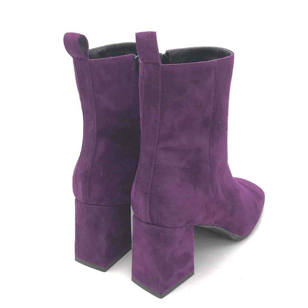 Zulian Calzature Tronchetto camoscio viola Affare Del Giorno