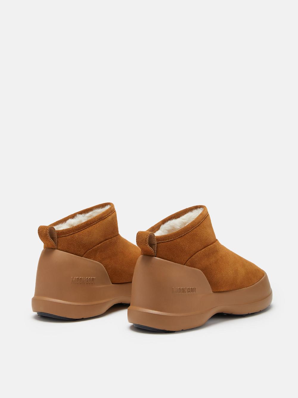Moon Boot STIVALE LUNA LOW COGNAC IN PELLE SCAMOSCIATA Outlet